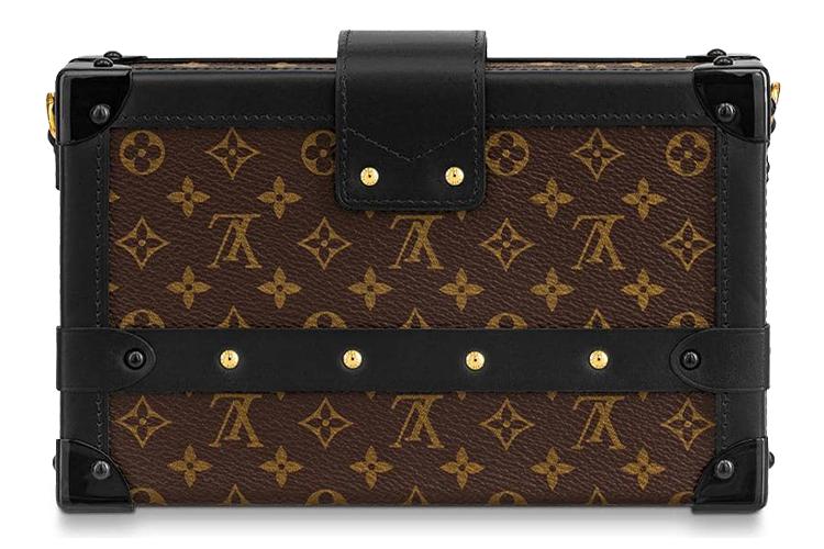 Сумка женская LOUIS VUITTON Petite Malle Monogram черная/коричневая