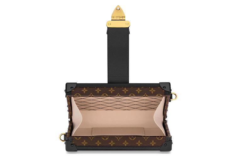 Сумка женская LOUIS VUITTON Petite Malle Monogram черная/коричневая