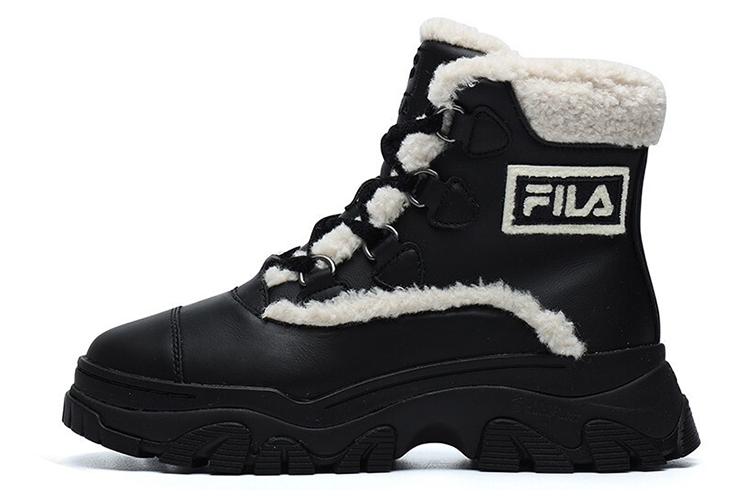 Сапоги женские FILA F12W144404FBK черно-белые, 36.5 EU