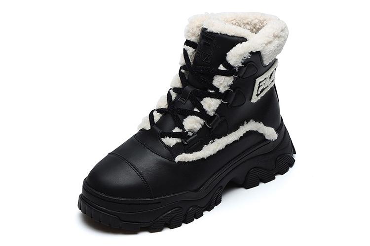 Сапоги женские FILA F12W144404FBK черно-белые, 36.5 EU