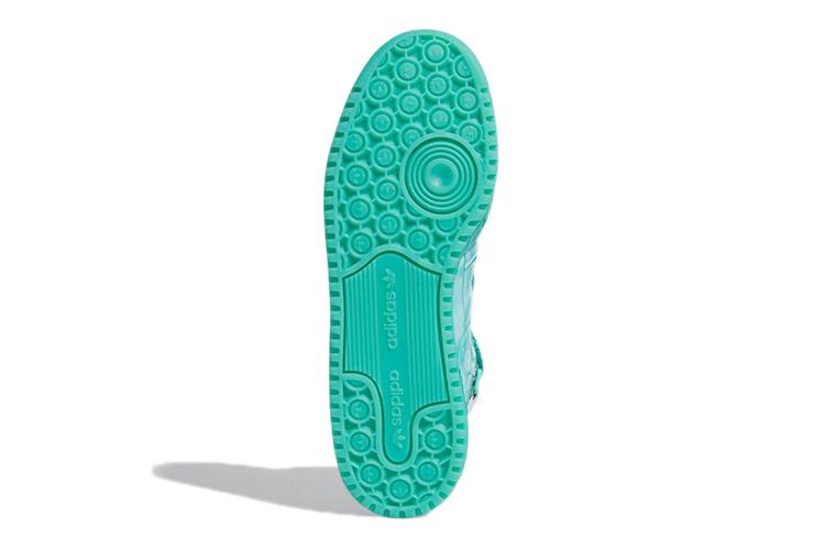 Кеды унисекс Adidas Jeremy Scott X Forum High Dipped Acid Mint, 36 2/3 EU