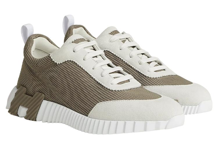 Кроссовки мужские HERMES Bouncing Low Top, elephant gray, 40 EU