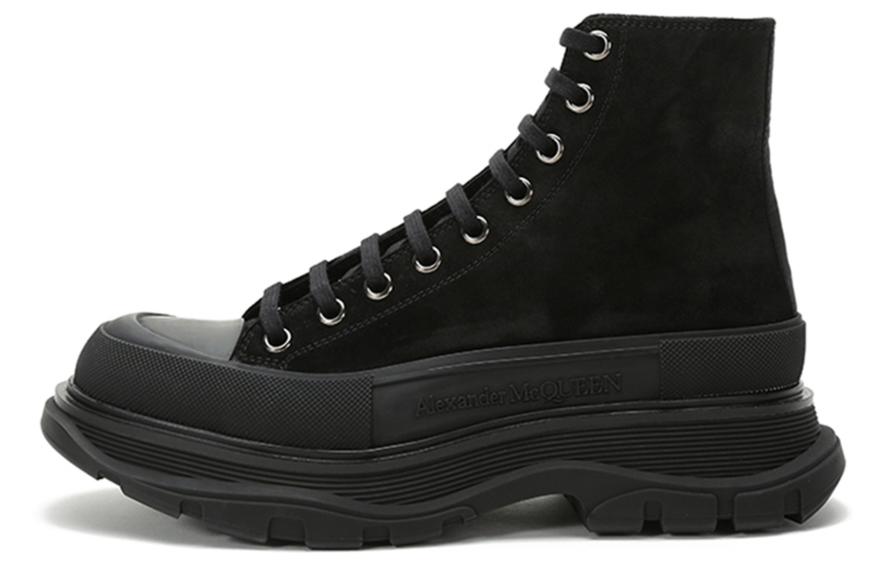 Кеды мужские Alexander McQueen Tread Slick Boot, triple black, 43 EU