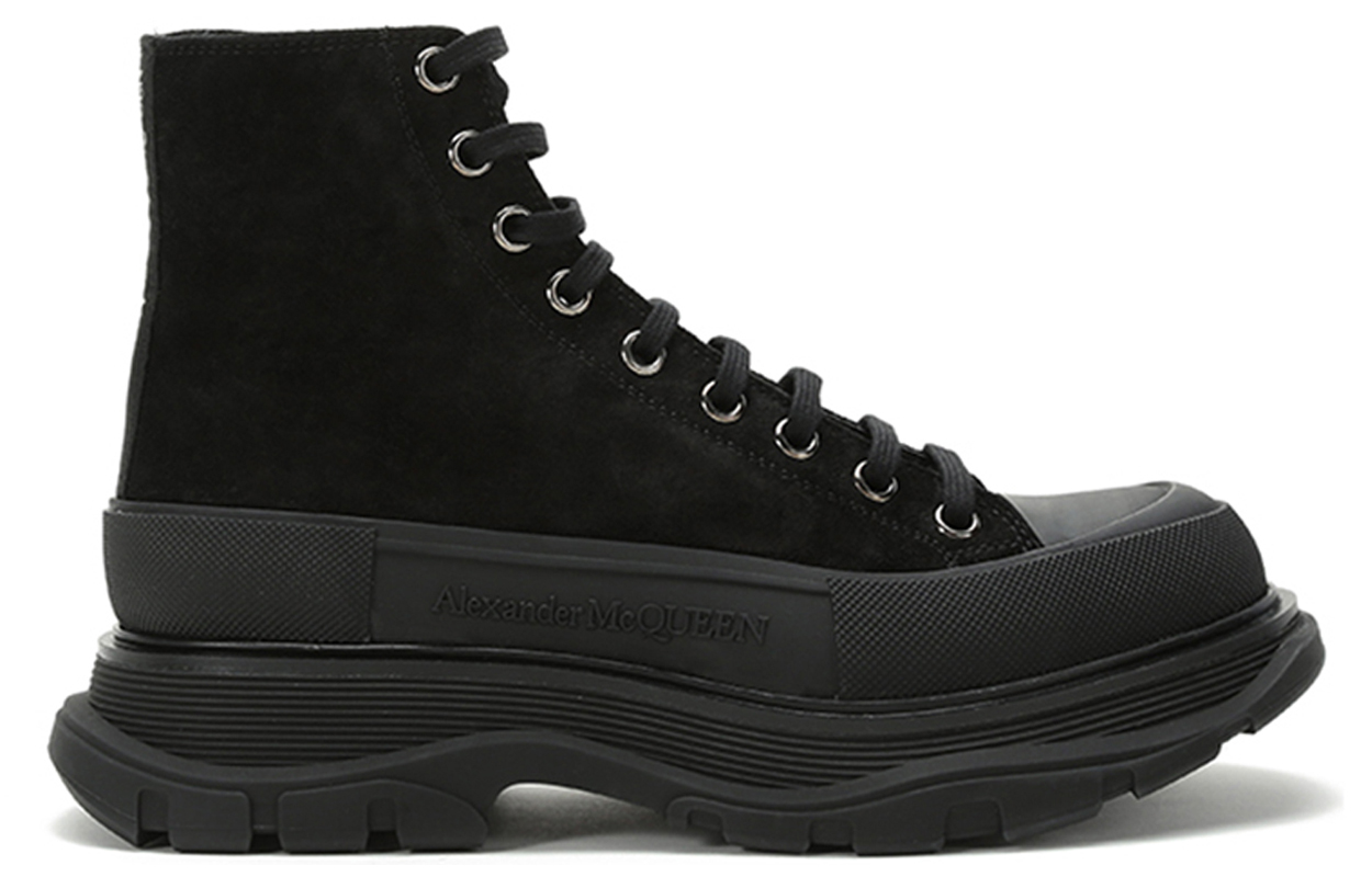 Кеды мужские Alexander McQueen Tread Slick Boot, triple black, 43 EU