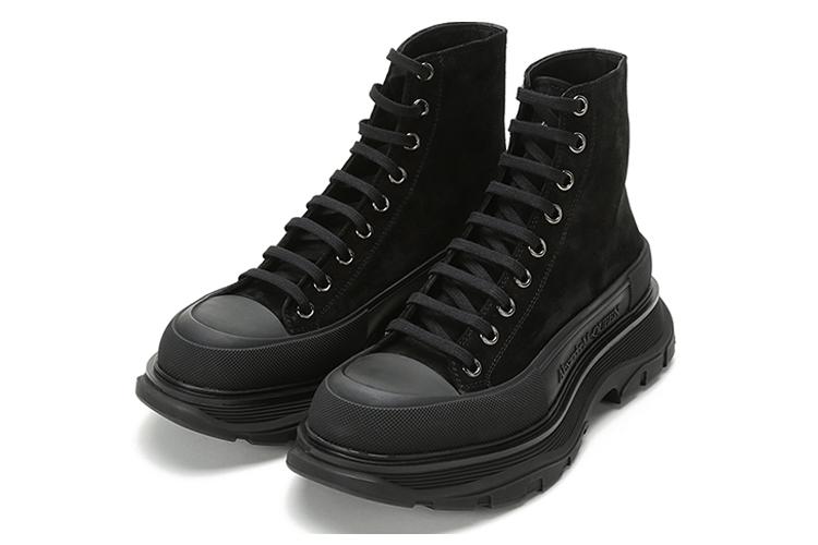 Кеды мужские Alexander McQueen Tread Slick Boot, triple black, 43 EU