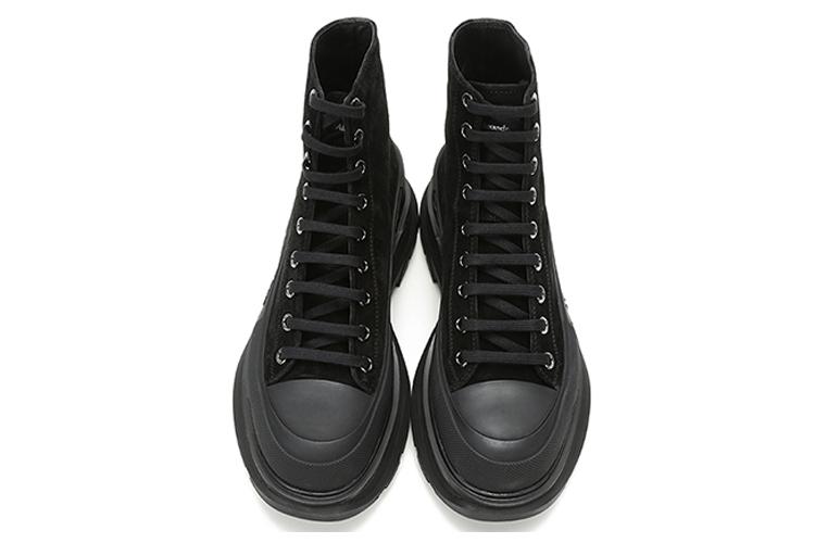 Кеды мужские Alexander McQueen Tread Slick Boot, triple black, 43 EU