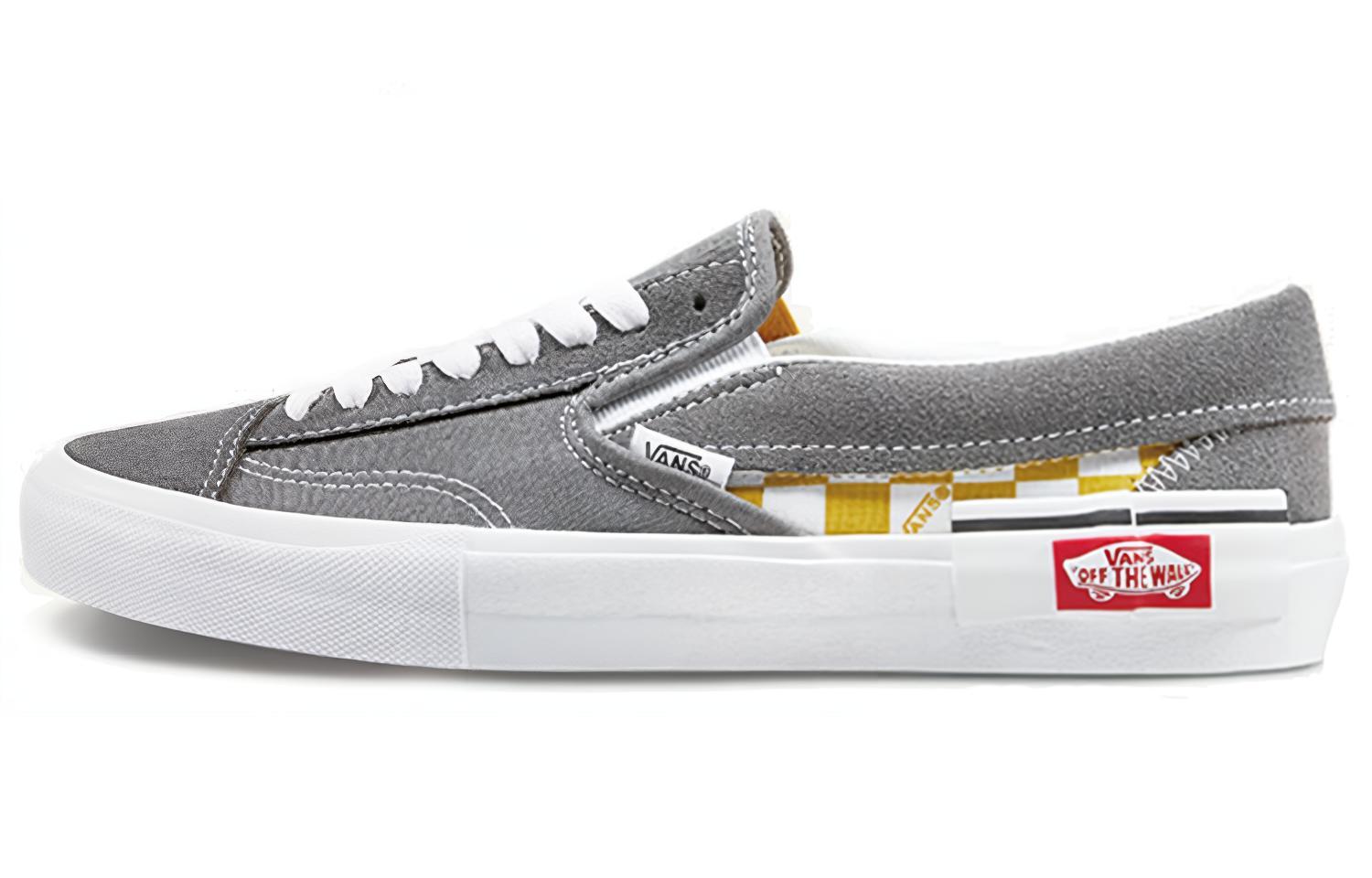 Кеды Vans Slip-On Cap Checkerboard Pewter Mango Mojito