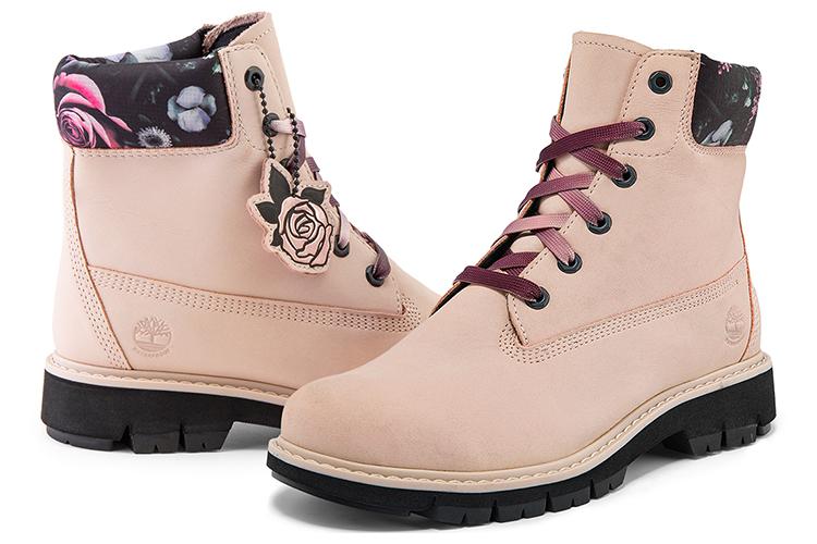 Ботинки женские Timberland Lucia Way 6 Inch Charm светло-розовые, 37.5 EU