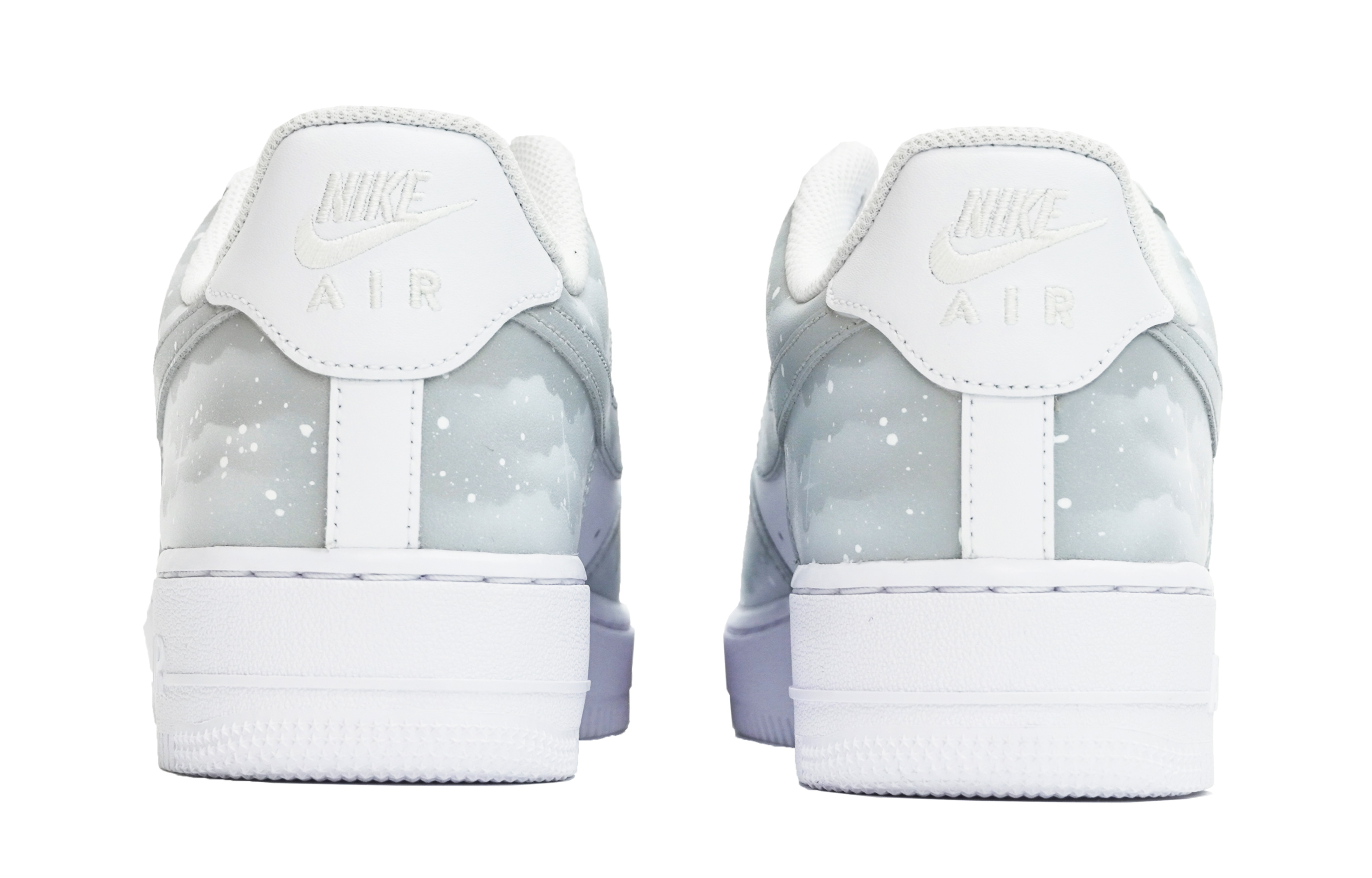 Кеды мужские Nike Air Force 1 ABLOODING Starry Sky Collection серые, 41 EU