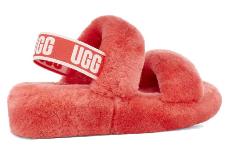Сандалии женские UGG Oh Yeah Slide коралловые, 37 EU
