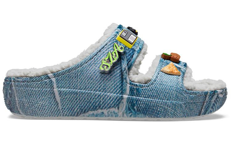 Шлепанцы мужские Crocs Classic Cozzzy Sandal denim, 39-40 EU