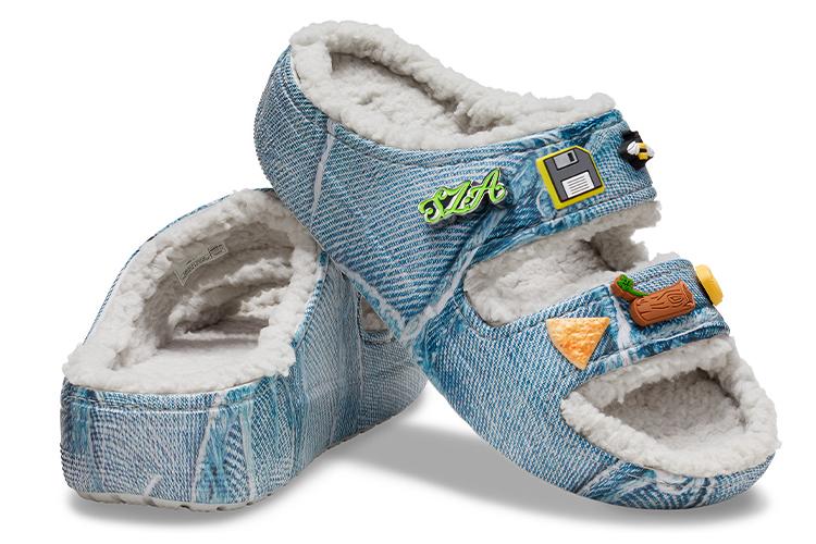 Шлепанцы мужские Crocs Classic Cozzzy Sandal denim, 39-40 EU