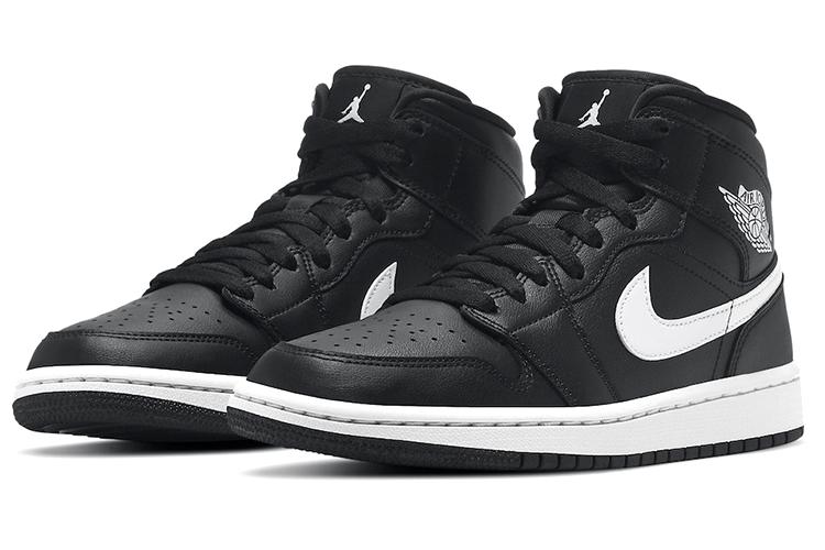 Кеды женские Air Jordan 1 Mid черные, 37.5 EU