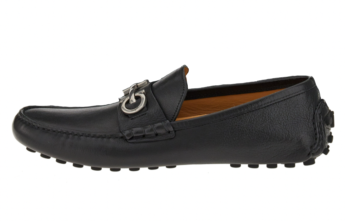 Мокасины мужские Ferragamo Gommino черные, 41 EU