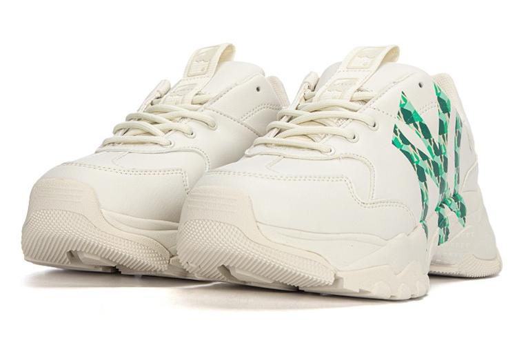 Кроссовки унисекс MLB Big Ball кремово-белый/зеленый, 36.5 EU