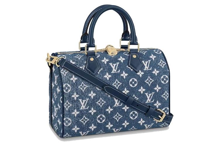Сумка унисекс LOUIS VUITTON Speedy 25 синего денима