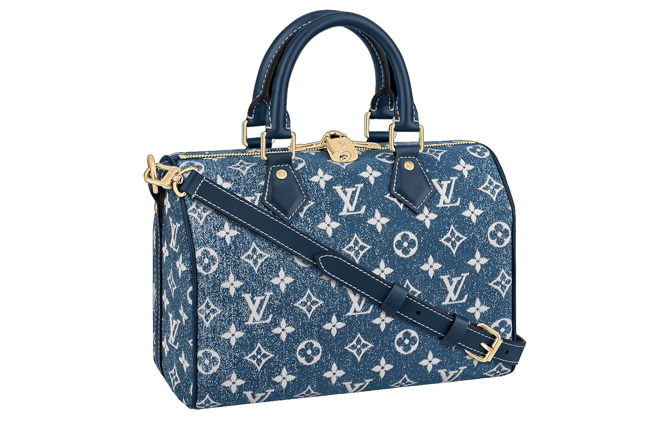 Сумка унисекс LOUIS VUITTON Speedy 25 синего денима