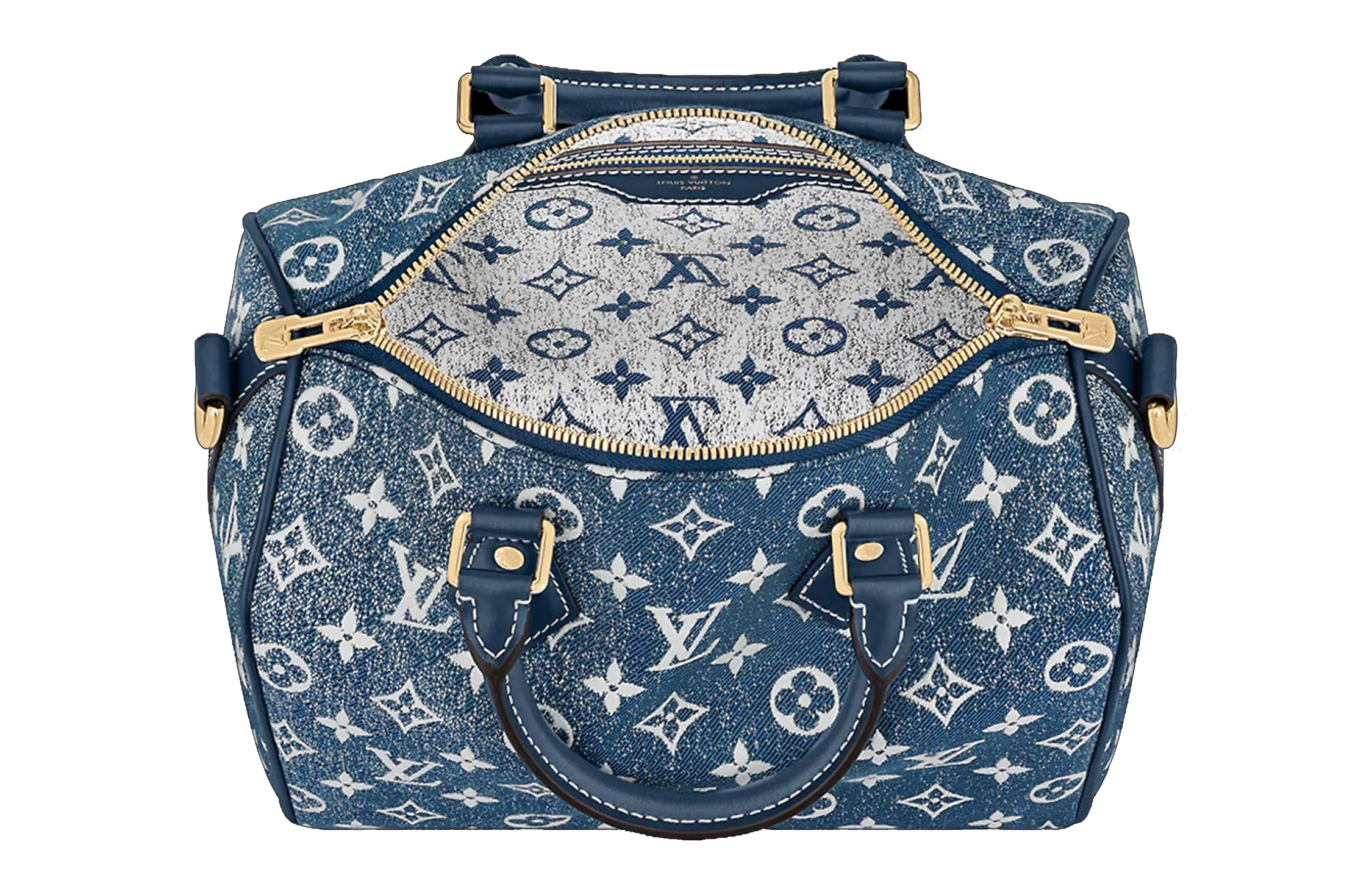 Сумка унисекс LOUIS VUITTON Speedy 25 синего денима