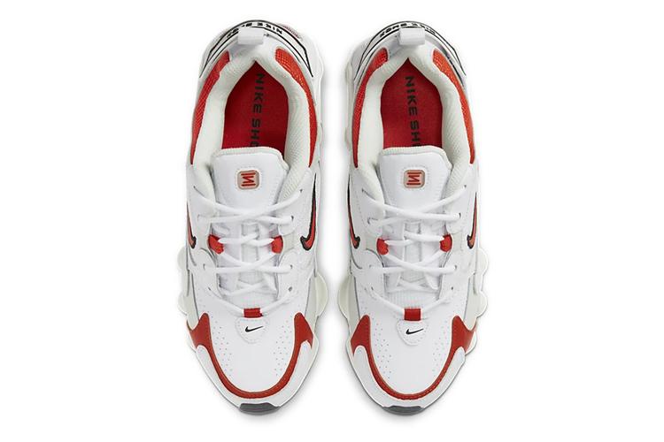 Кроссовки женские Nike Shox Nova белые, красные, 37.5 EU