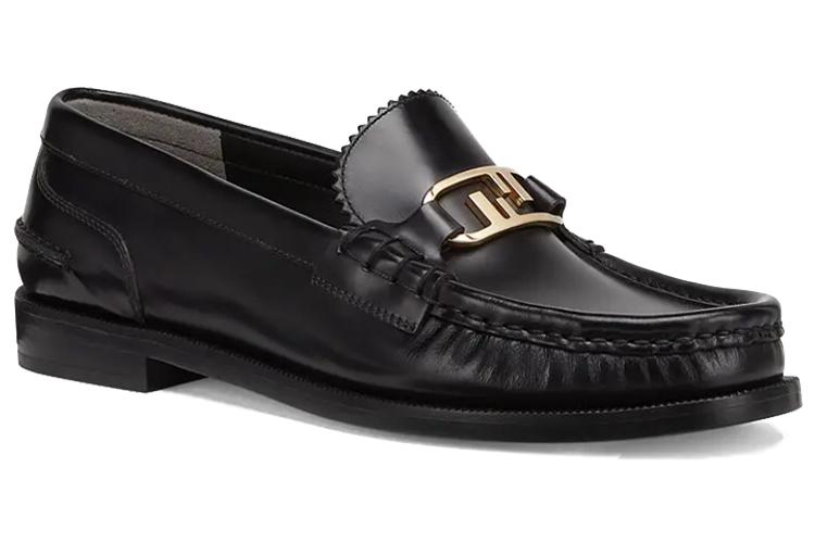 Лоферы женские FENDI O'Lock Casual черные, 36 EU