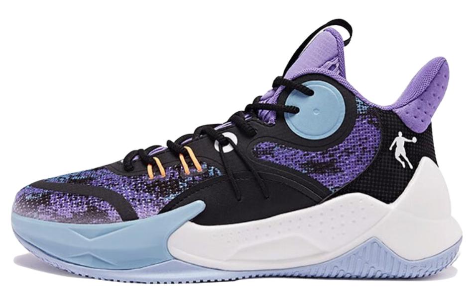 Кроссовки мужские QIAODAN XM15220103B черно-фиолетовые, 42 EU