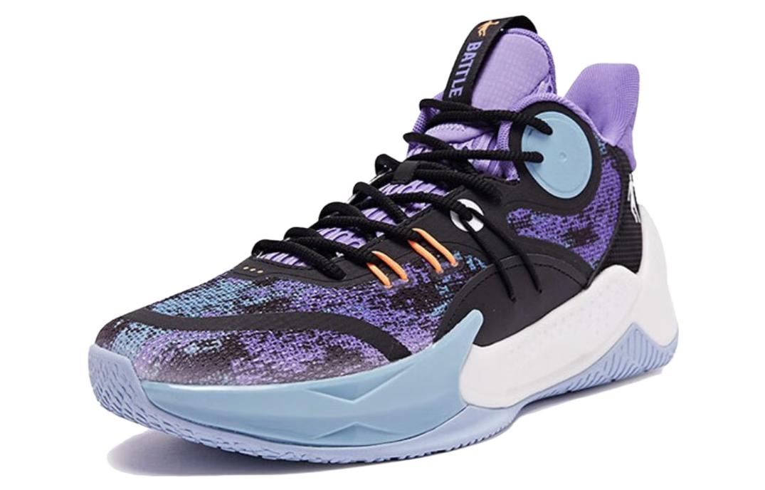 Кроссовки мужские QIAODAN XM15220103B черно-фиолетовые, 42 EU