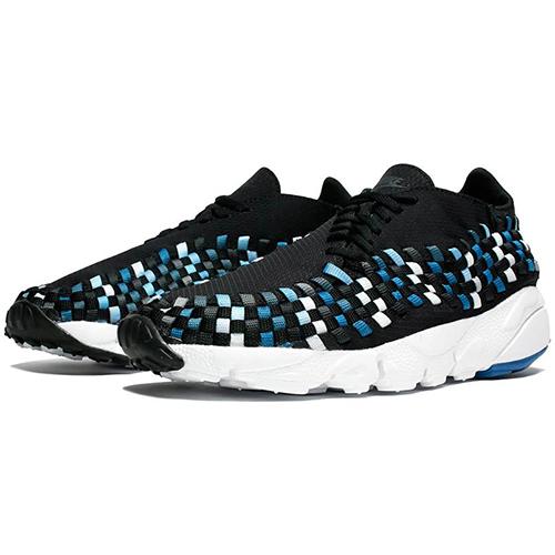 Кроссовки мужские Nike Air Footscape Woven NM черные/синие, 42.5 EU
