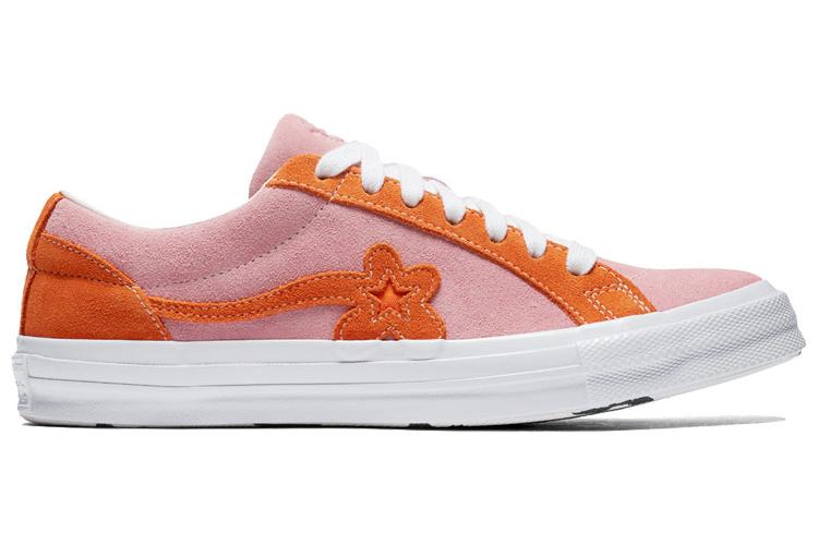 Кеды мужские Converse One Star Ox Tyler The Creator Golf Le Fleur розово-оранжевые, 39.5