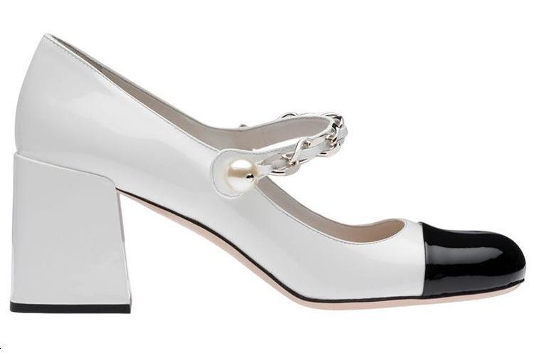 Туфли женские MIU MIU 5I248D_ZHV_F0964_F_DX65, pearl, 39 EU