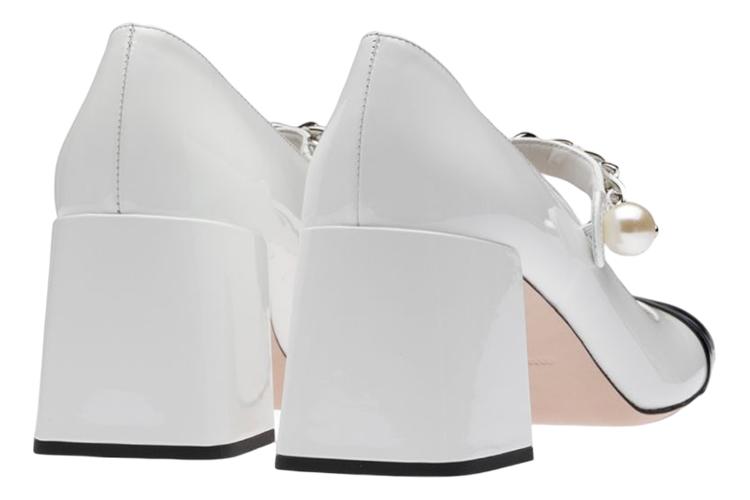 Туфли женские MIU MIU 5I248D_ZHV_F0964_F_DX65, pearl, 39 EU