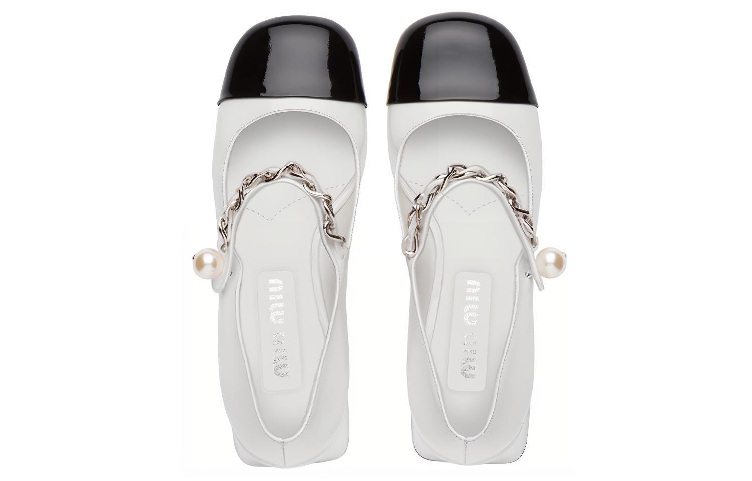 Туфли женские MIU MIU 5I248D_ZHV_F0964_F_DX65, pearl, 39 EU