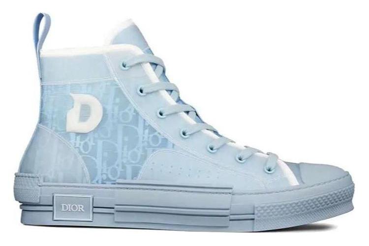 Кроссовки мужские DIOR B23 High Top светло-голубые, 40 EU