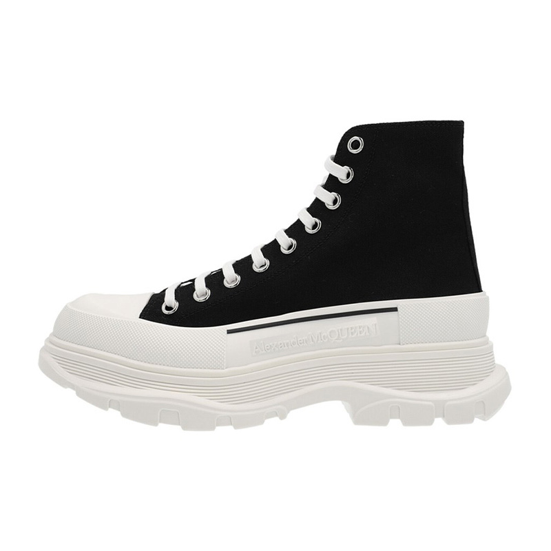 Кеды мужские Alexander McQueen Tread Slick черные-белые