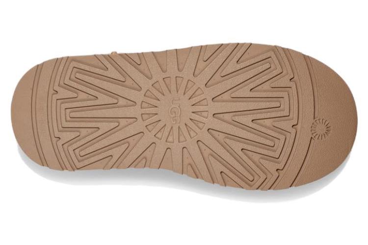 Сапоги женские UGG Classic Sweater Letter Boot каштановые, 40 EU