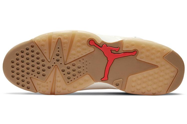 Баскетбольные кроссовки мужские Air Jordan 6 Retro Quai 54 Sail Brown, 41 EU