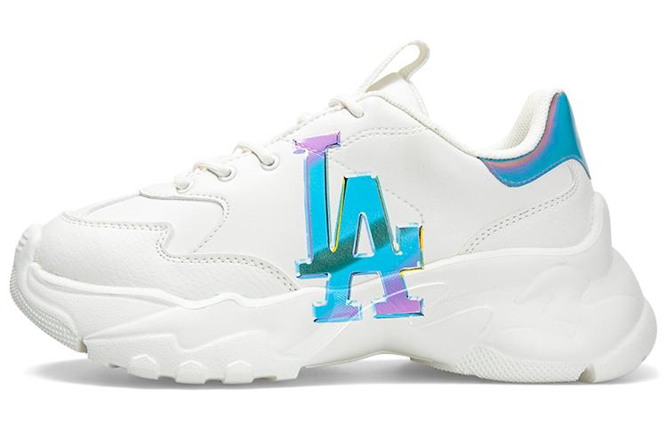 Кроссовки унисекс MLB Big Ball Chunky A Meta белый и синий, 37.5 EU