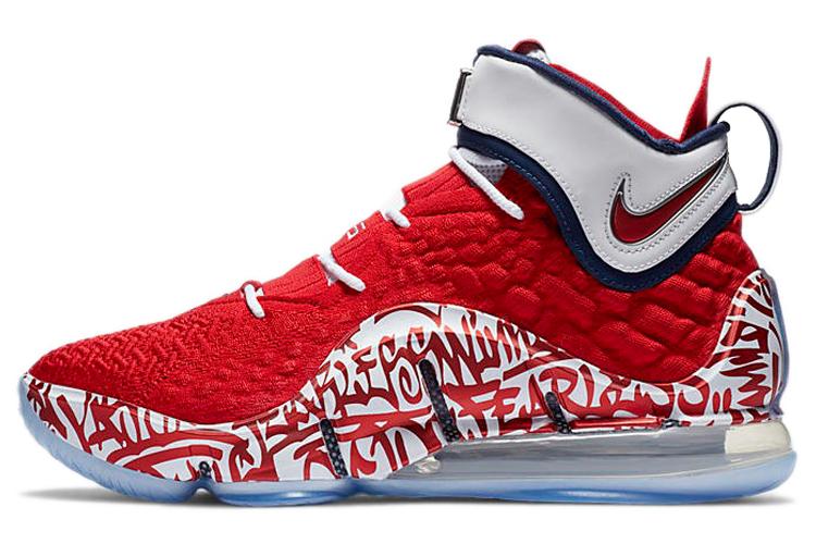 Кроссовки мужские Nike LeBron 17 LeBron 4 красные, 44 EU