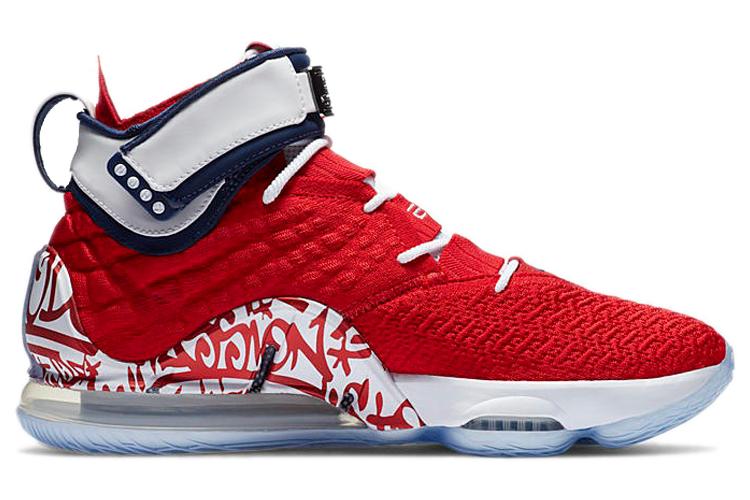 Кроссовки мужские Nike LeBron 17 LeBron 4 красные, 44 EU