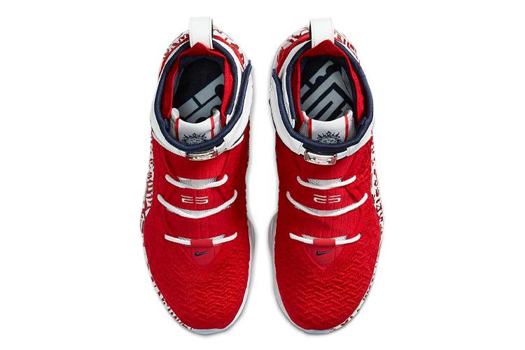 Кроссовки мужские Nike LeBron 17 LeBron 4 красные, 44 EU