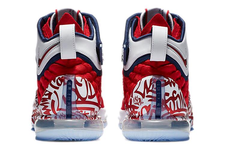 Кроссовки мужские Nike LeBron 17 LeBron 4 красные, 44 EU