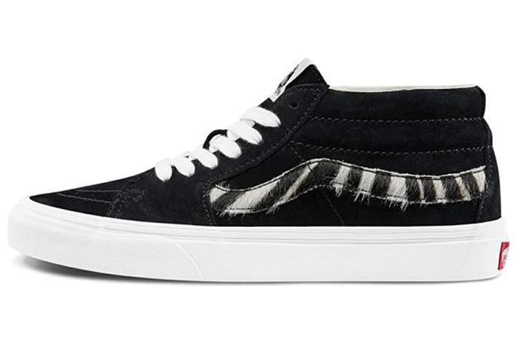 Кеды унисекс Vans Sk8 mid черные, 38 EU