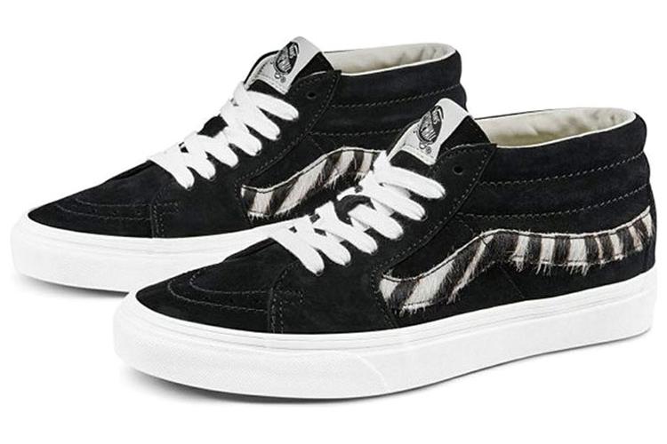 Кеды унисекс Vans Sk8 mid черные, 38 EU