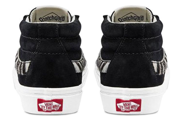 Кеды унисекс Vans Sk8 mid черные, 38 EU