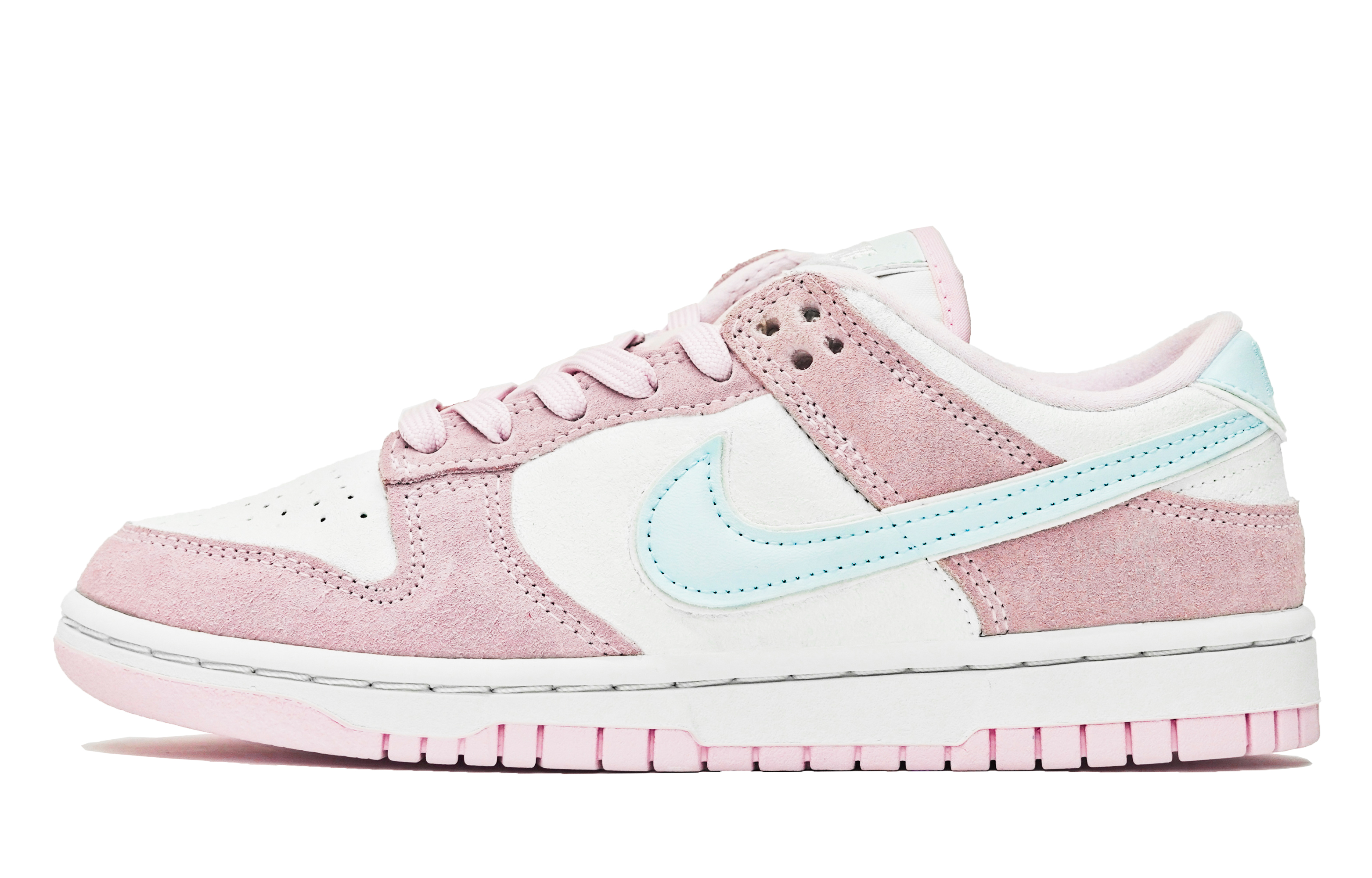 Кеды женские Nike Dunk Low ABLOODING розово-голубые, 35.5 EU