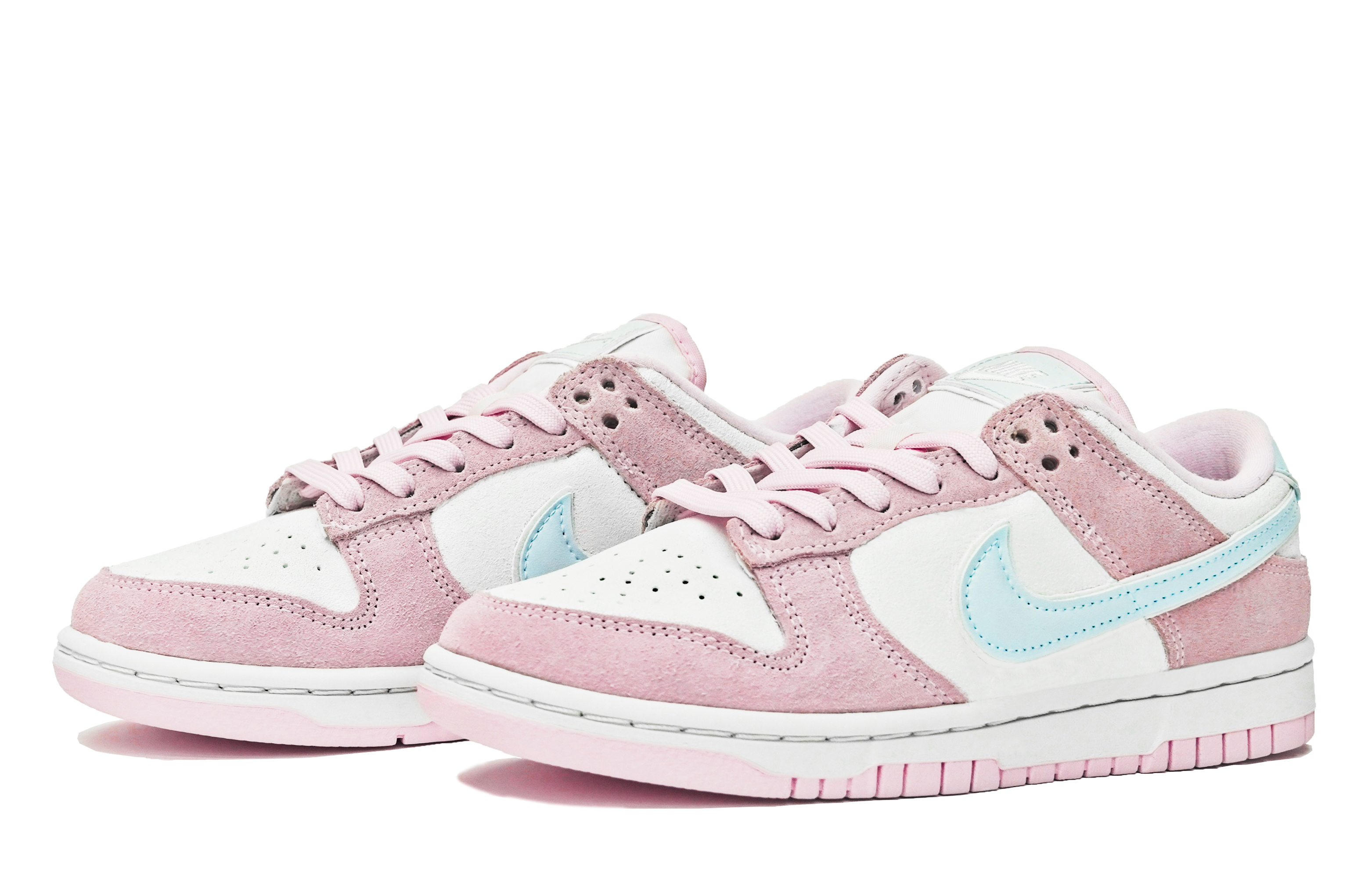 Кеды женские Nike Dunk Low ABLOODING розово-голубые, 35.5 EU