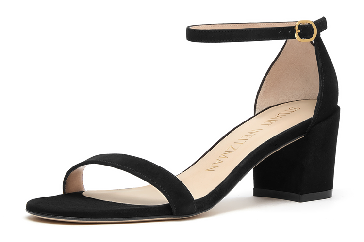 Сандалии женские Stuart Weitzman SW One Strap черные, 35 EU