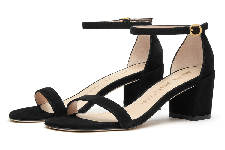 Сандалии женские Stuart Weitzman SW One Strap черные, 35 EU