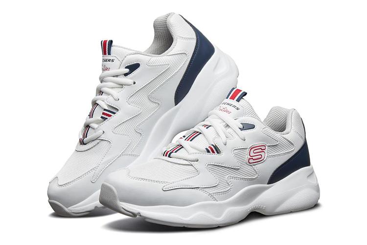 Кроссовки мужские Skechers D'Lites Airy Low Top белые/черные/красные, 40 EU