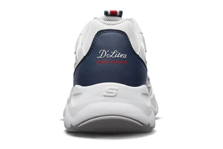 Кроссовки мужские Skechers D'Lites Airy Low Top белые/черные/красные, 40 EU