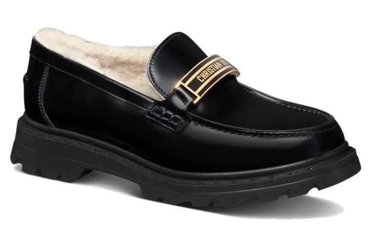 Лоферы женские DIOR Code черные, 39 EU